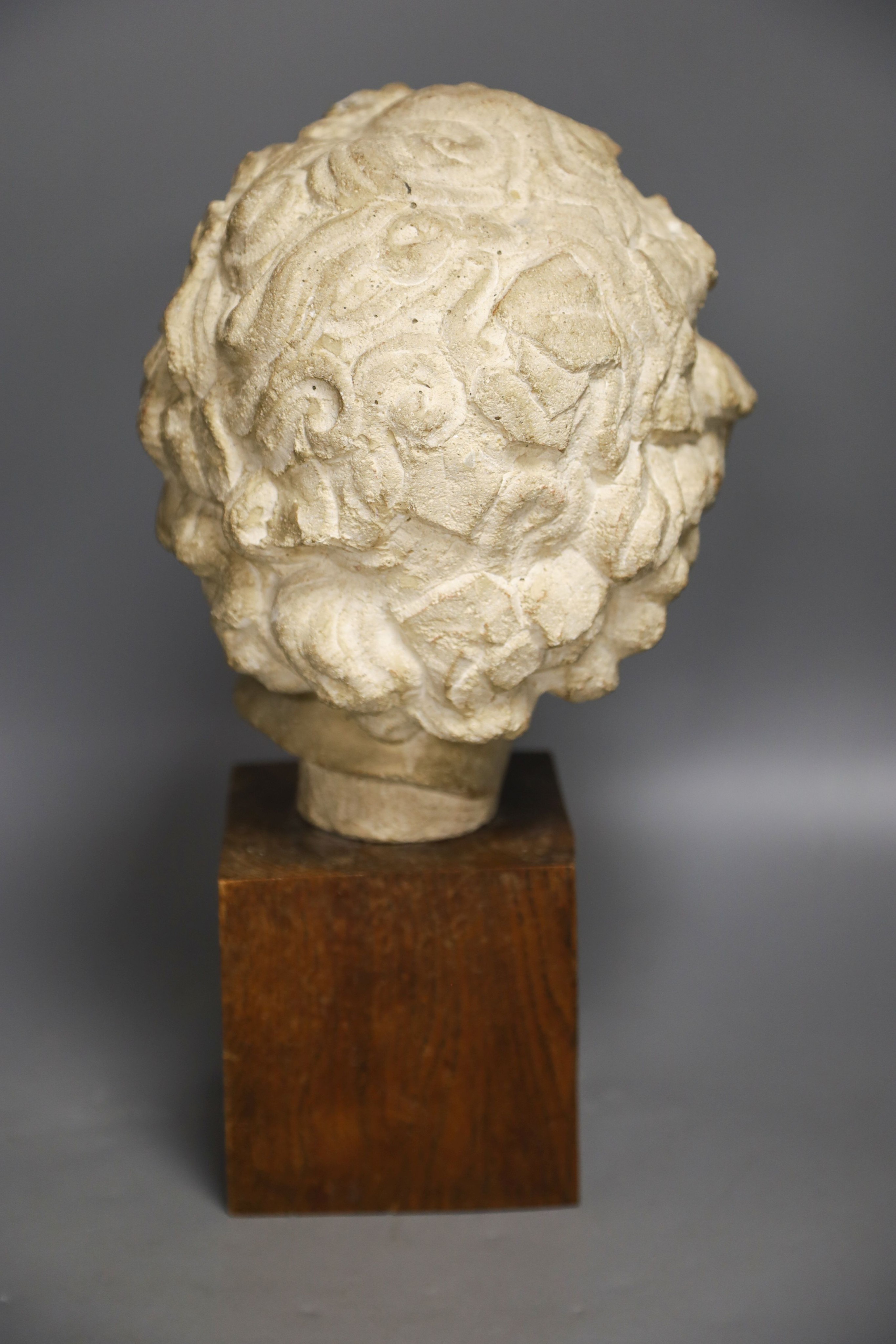 A composition head of a classical youth 37cm